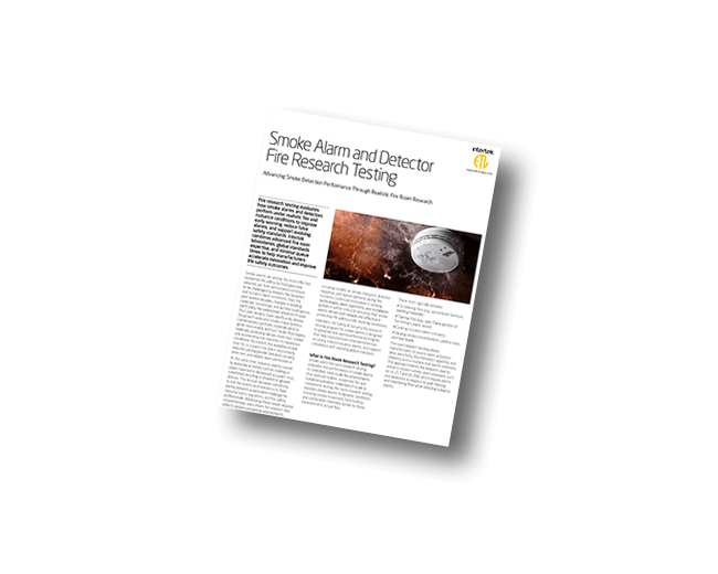 Smoke Alarm and Detector Fire Research Testing | Fact Sheet