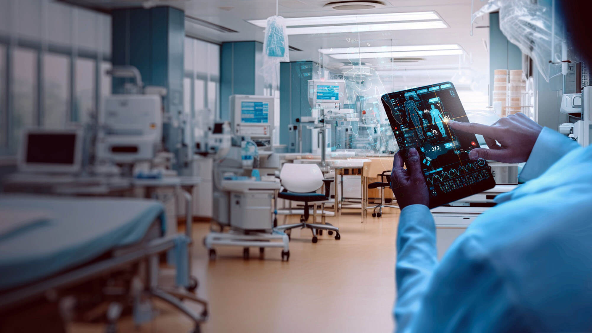AI medical healthcare tools concept. Healthcare technology, Medical revolution and the advance of technology Artificial Intelligence Deep Learning for Medical Research, Transformation of innovation. 